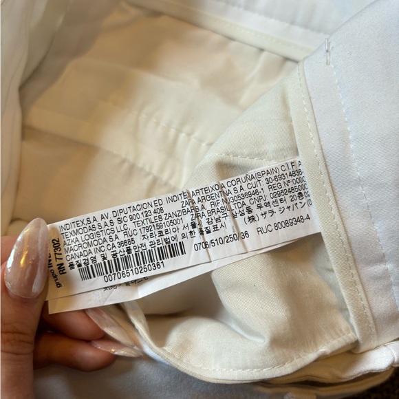 Zara White Trouser Pants - Picture 5 of 6